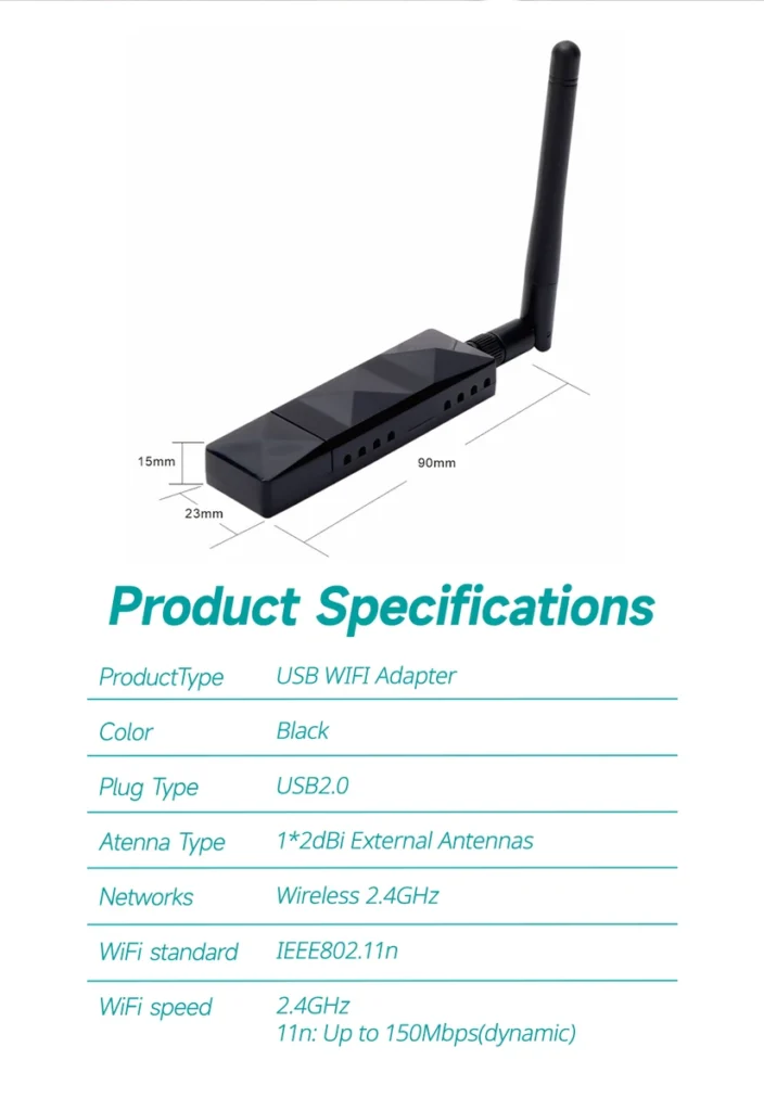 Compact USB WiFi Dongle Slim